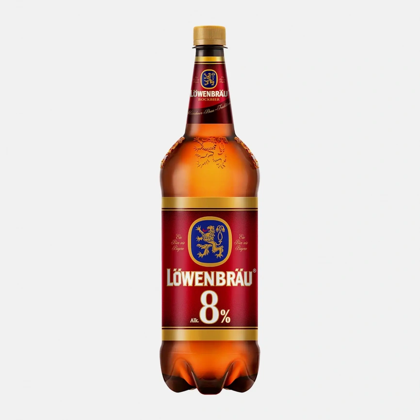Пиво Lowenbrau Bockbier светлое пастеризованное крепкое 8% 1.3л фото 1