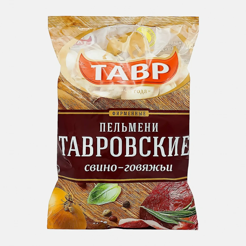 Пельмени Тавр Тавровские фирменные свино-говяжьи 1кг фото 2