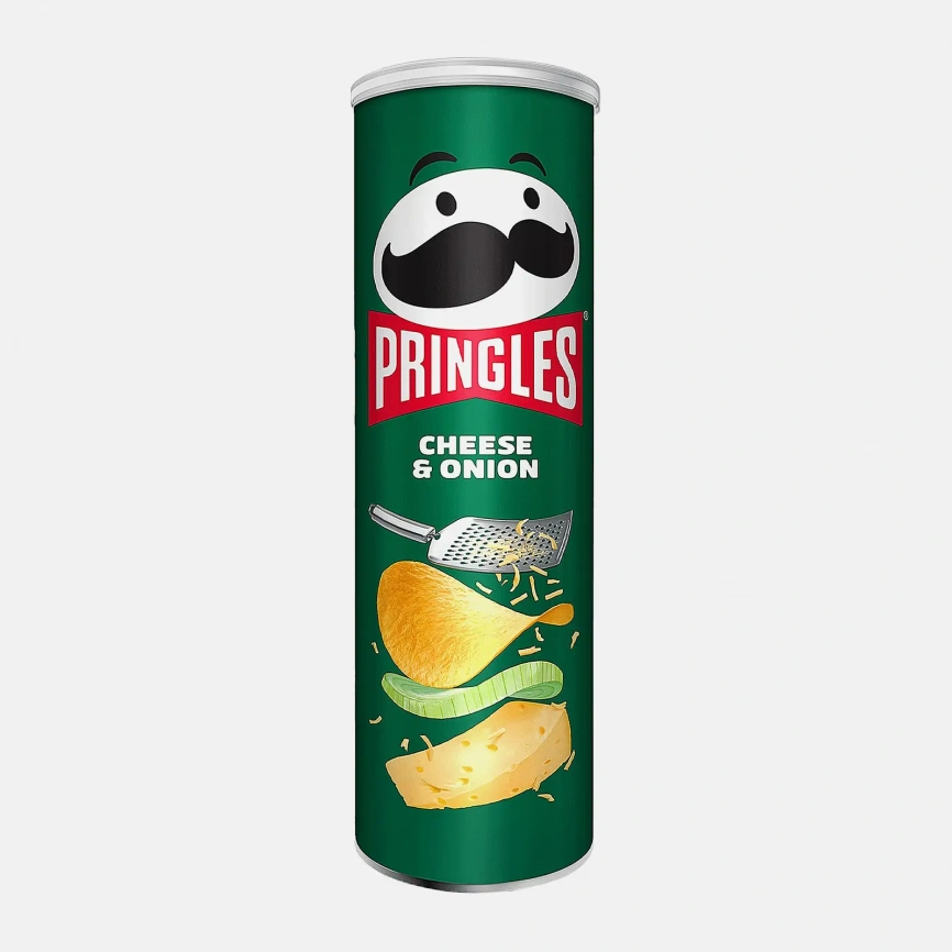 Чипсы Pringles со вкусом сыра и лука 165г фото 1
