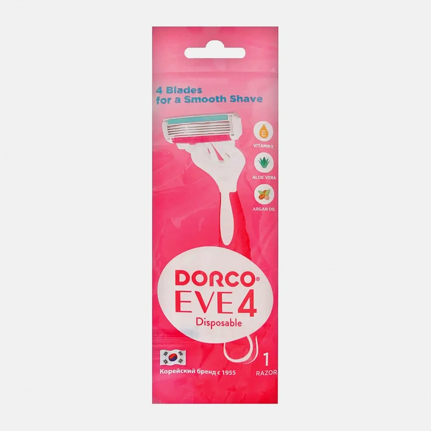 Одноразовый станок для бритья Dorco Eve 4 Disposable женская 4 лезвия 1шт фото 2