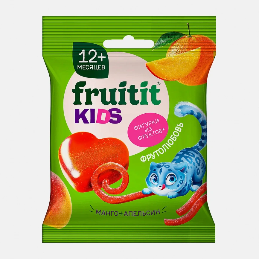 Пастилки Фрутолюбовь манго-апельсин с 12 месяцев Fruit it Kids 15г фото 1