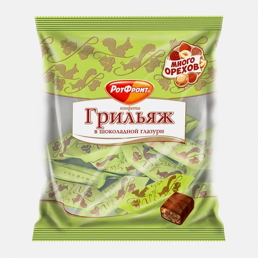 Конфеты Рот фронт Грильяж в шоколаде 200г фото 1