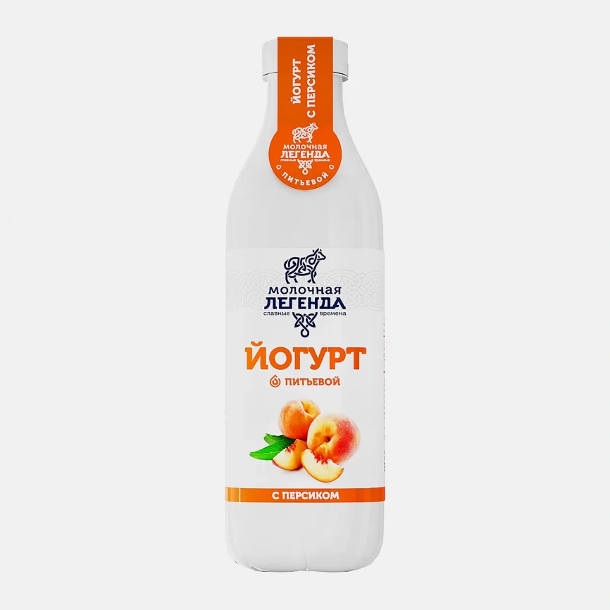 Йогурт Молочная легенда с персиком 0.9% 900г фото 1