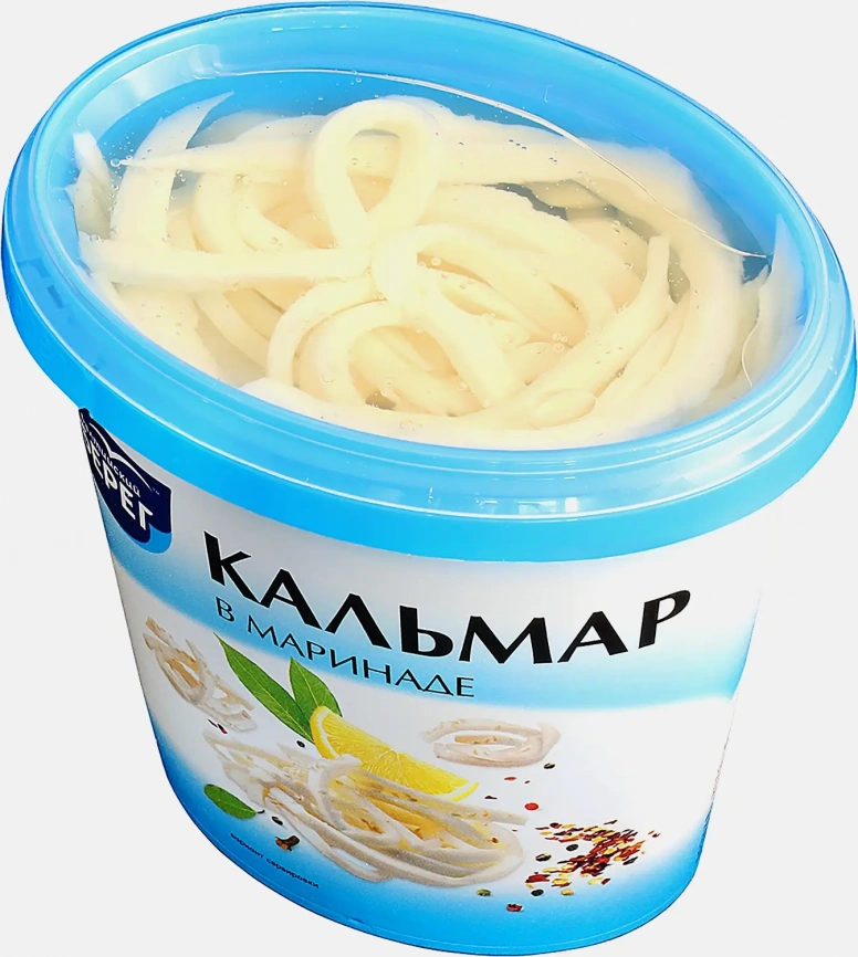 Кальмар Балтийский берег филе-соломка в маринаде 390г фото 1