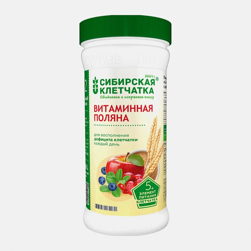 Клетчатка витаминная поляна Сибирская Клетчатка 280г фото 1