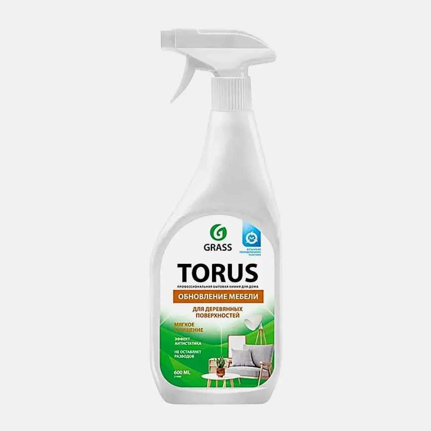 Очиститель мебели Grass Torus с полиролью 600мл фото 2