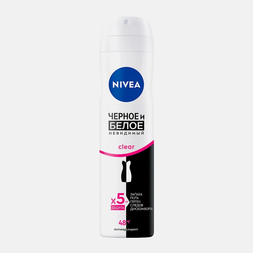 Антиперспирант Невидимая защита для черного и белого NIVEA Clear 150мл фото 1