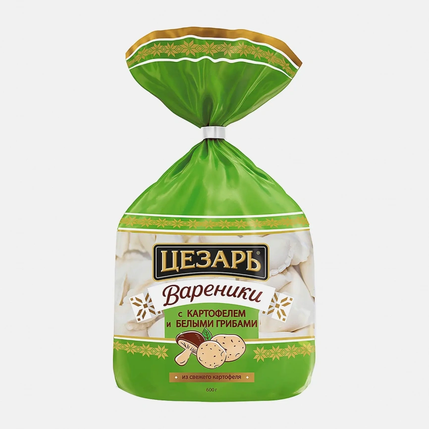 Вареники Цезарь с картофелем и белыми грибами 600г фото 1