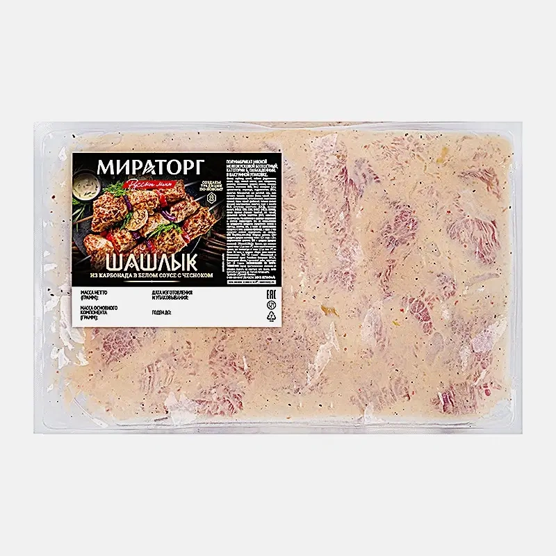 Шашлык из карбонада в белом соусе с чесноком Мираторг фото 1
