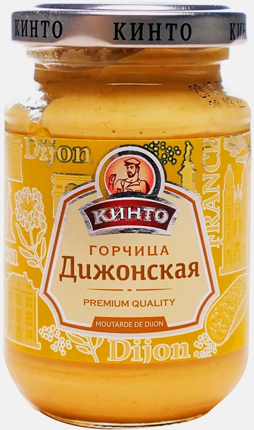 Соус Кинто Горчица Дижонская острая 170мл фото 1
