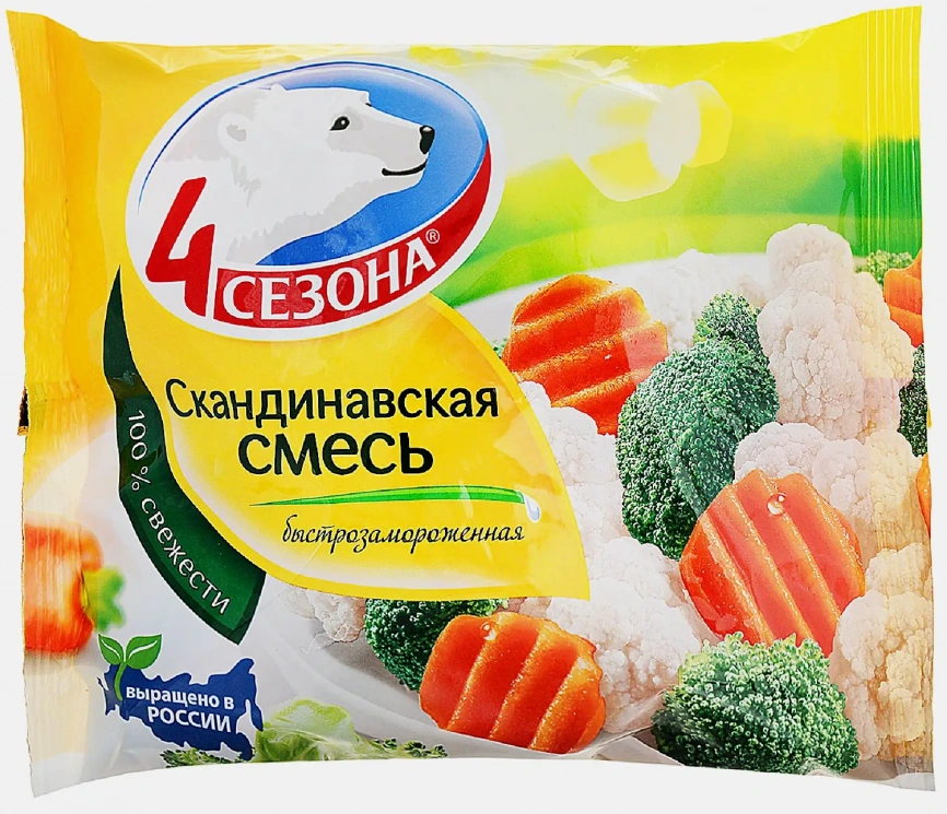 Скандинавская смесь 4 Сезона быстрозамороженная 400г фото 1