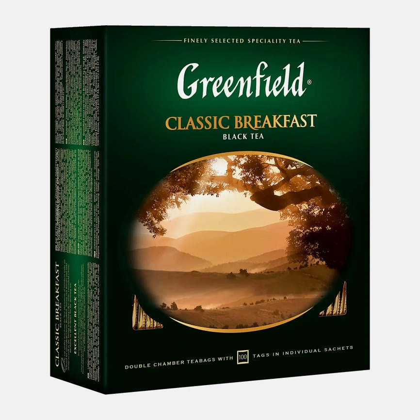 Чай черный Greenfield Classic Breakfast 100пак фото 2