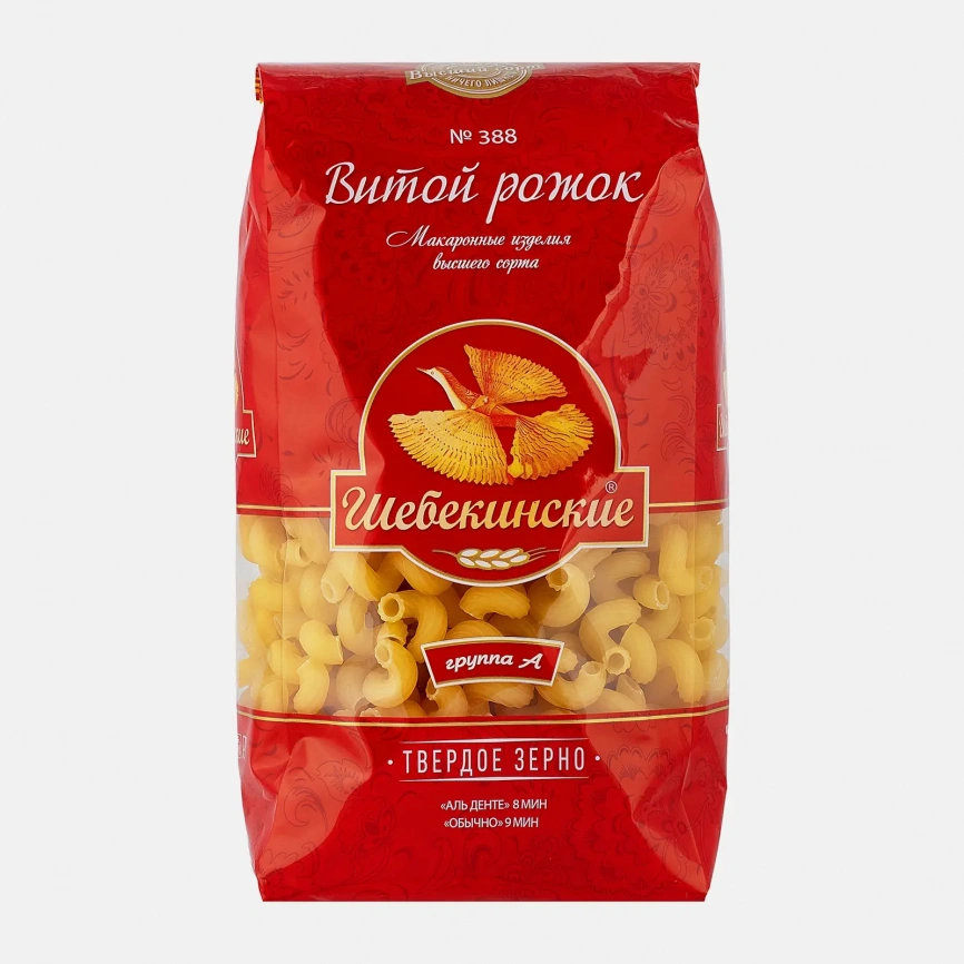 Макароны Шебекинские Витой Рожок 450г фото 1