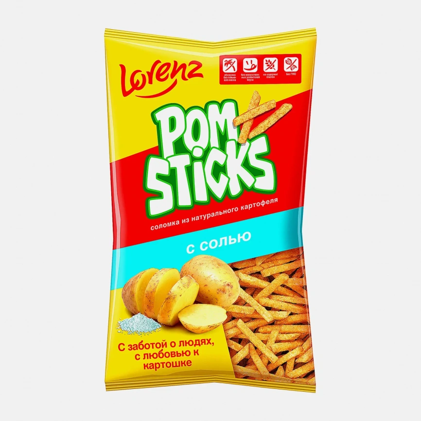 Картофельная соломка с солью Pomsticks 200г фото 1