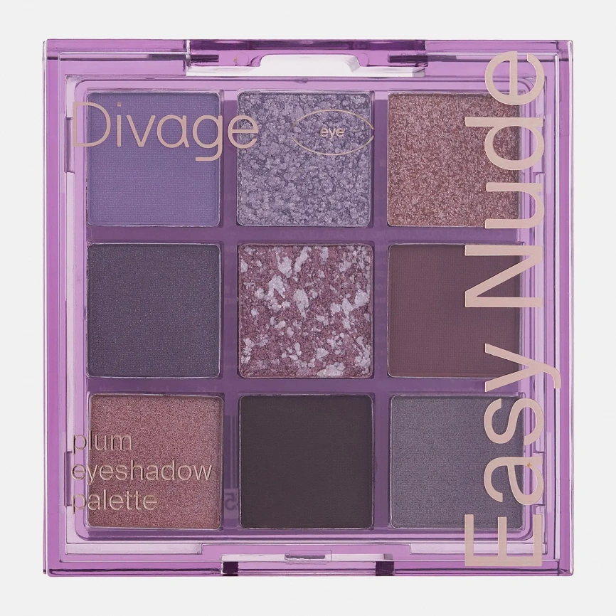 Палетка теней для век Easy Nude Plum Divage фото 2