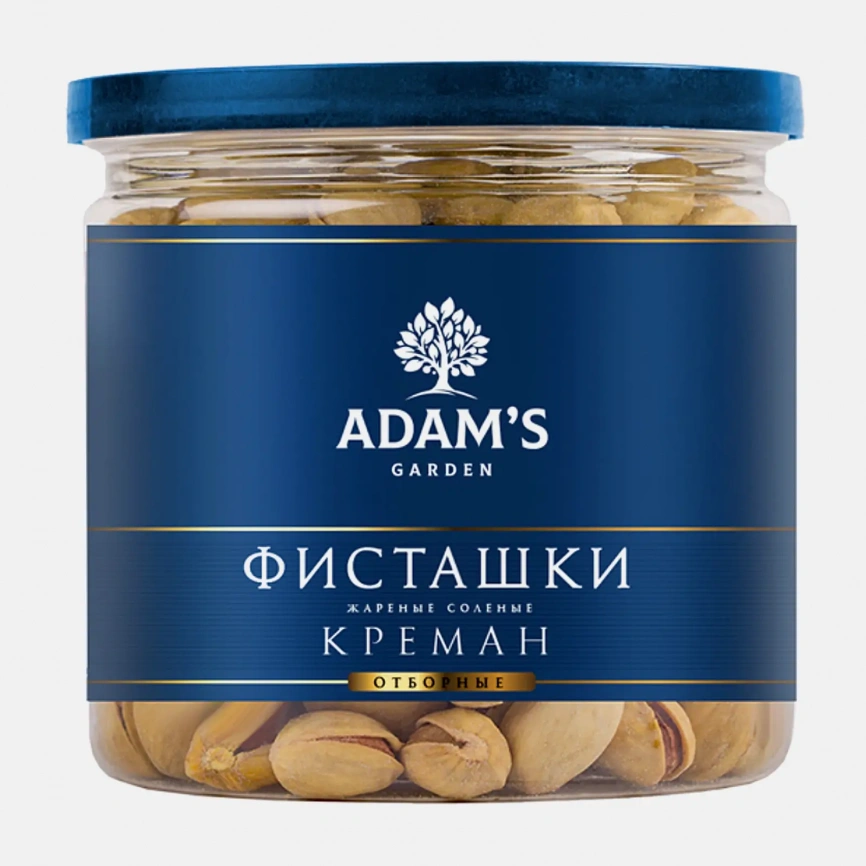 Фисташки жареные соленые креман Adams Garden 175г фото 1