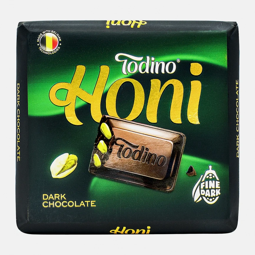 Шоколад темный с фисташкой Honi 60г фото 1