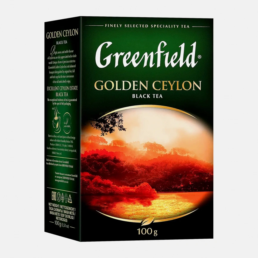 Чай черный Greenfield Golden Ceylon 100г фото 2