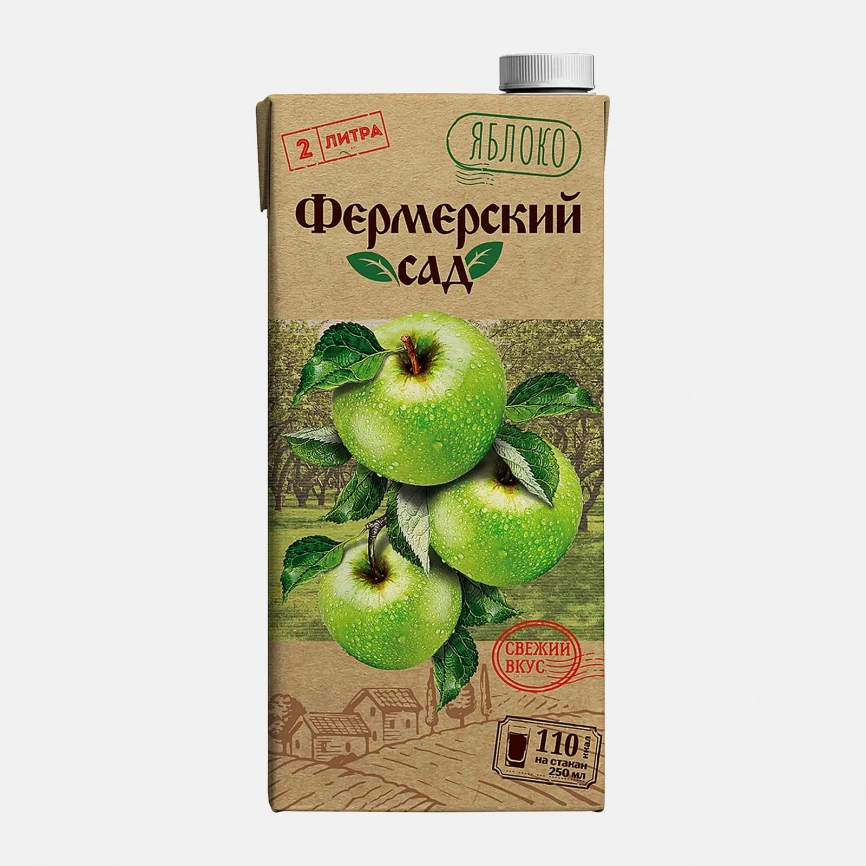 Нектар Фермерский Сад Яблоко 2л фото 1