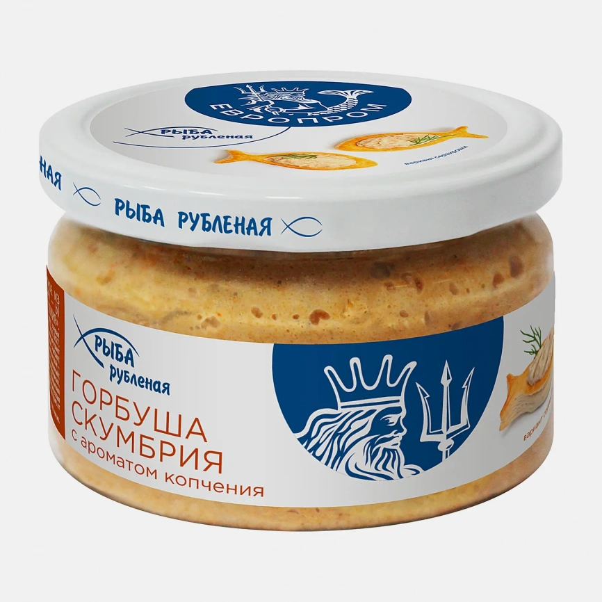 Горбуша-Скумбрия Европром Рыба рубленая с ароматом копчения 180г фото 1