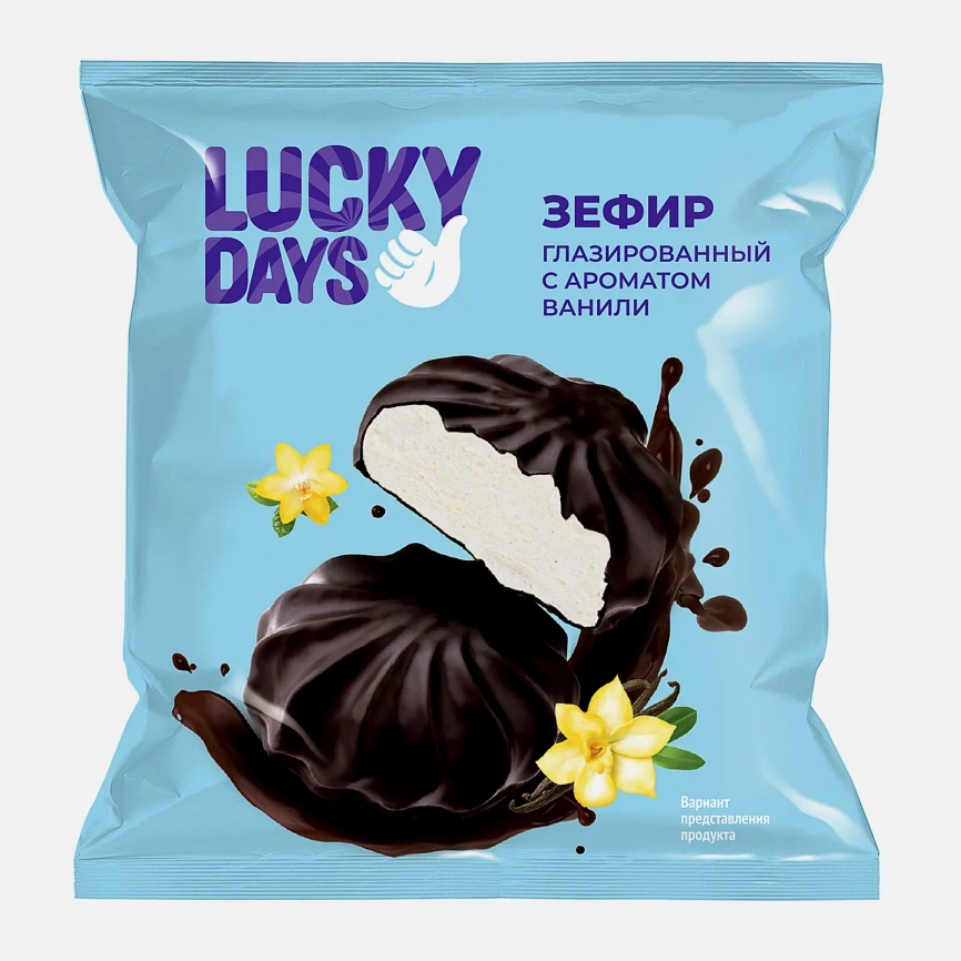 Зефир Lucky Days с ароматом ванили глазированный фото 1