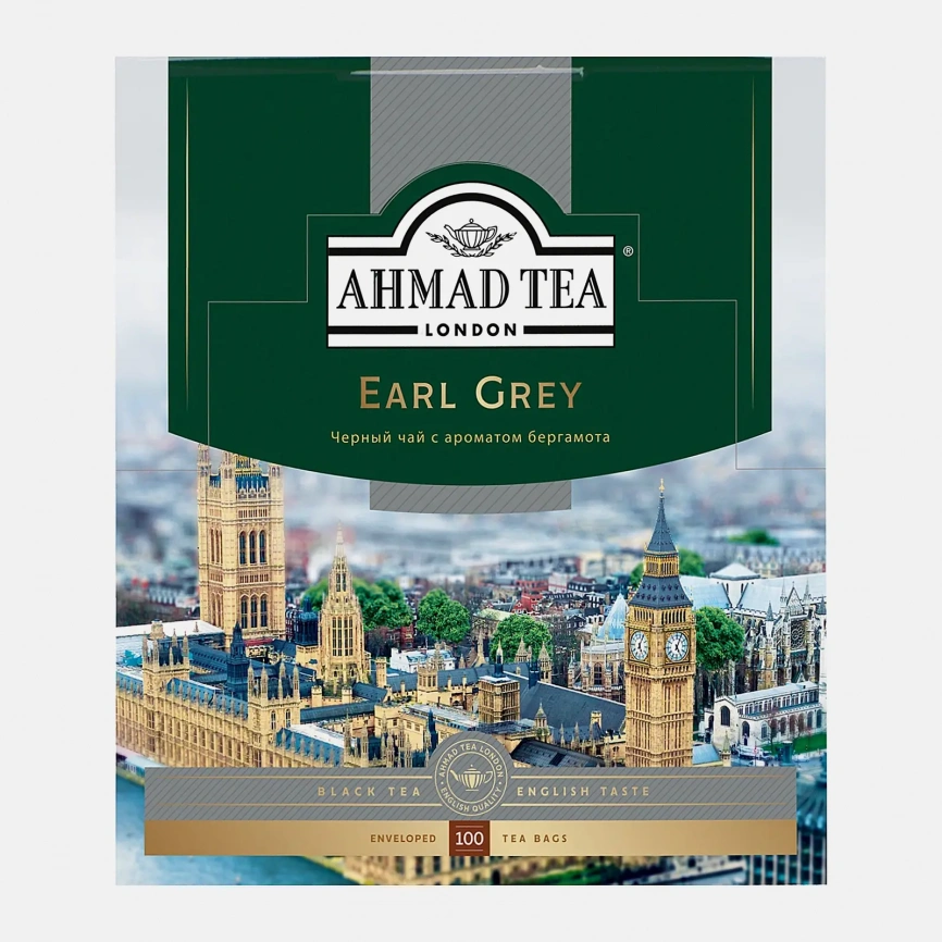 Чай черный Ahmad Tea Earl Grey 100пак фото 1