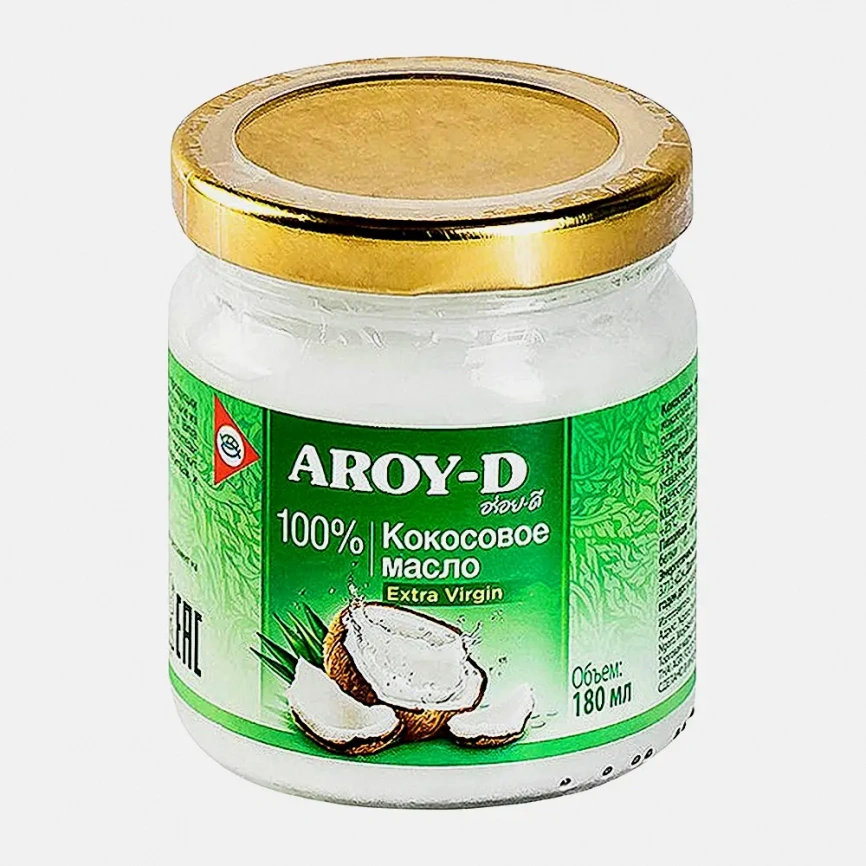 Кокосовое масло Aroy-D 180мл фото 3