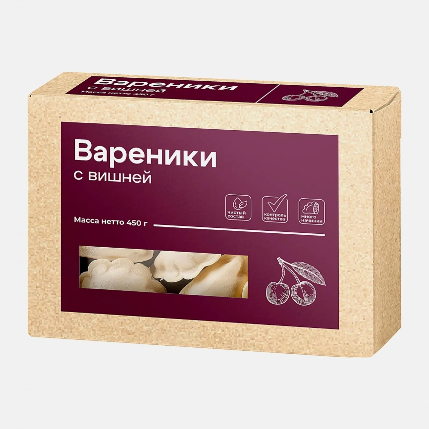 Вареники Чистый состав с вишней 450г фото 1