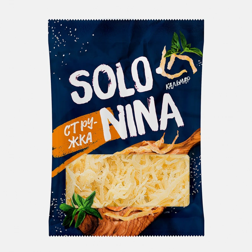 Кальмар сушено-вяленый стружка Solo Nina 40г фото 1