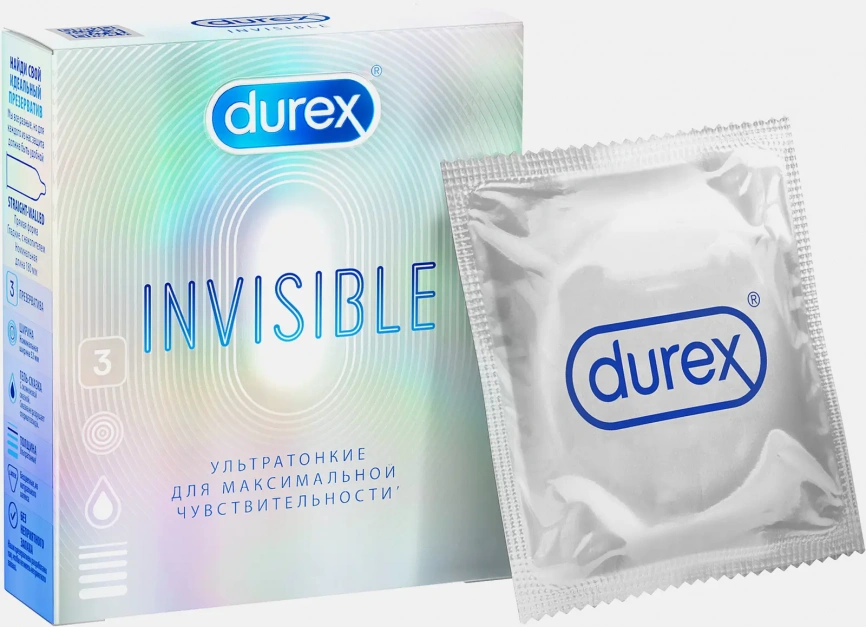 Презервативы Durex Invisible 3шт фото 1