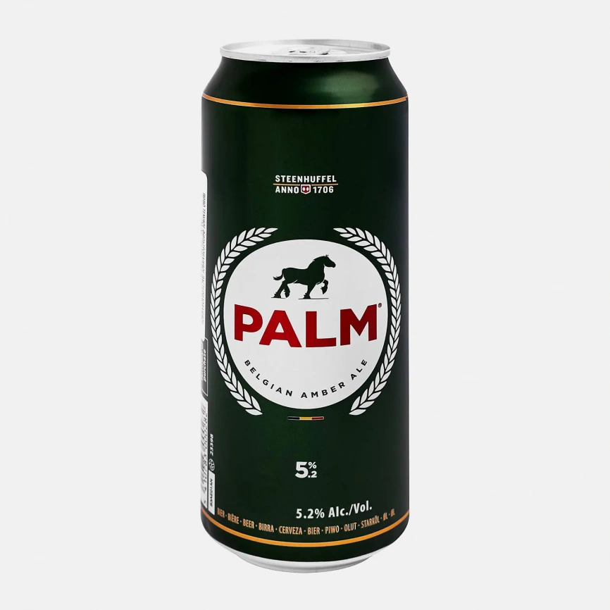Пиво фильтрованное Belgian Amber Ale Palm 5.2% 500мл фото 1