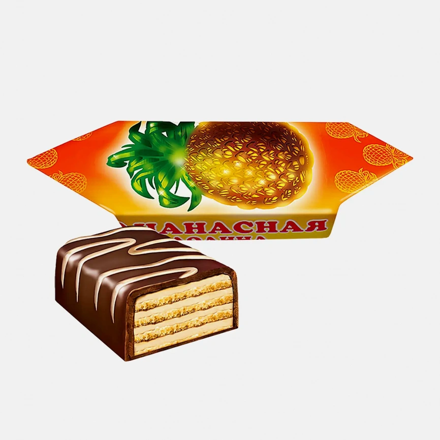 Конфета Ананасная долина вафельная Славянка фото 1