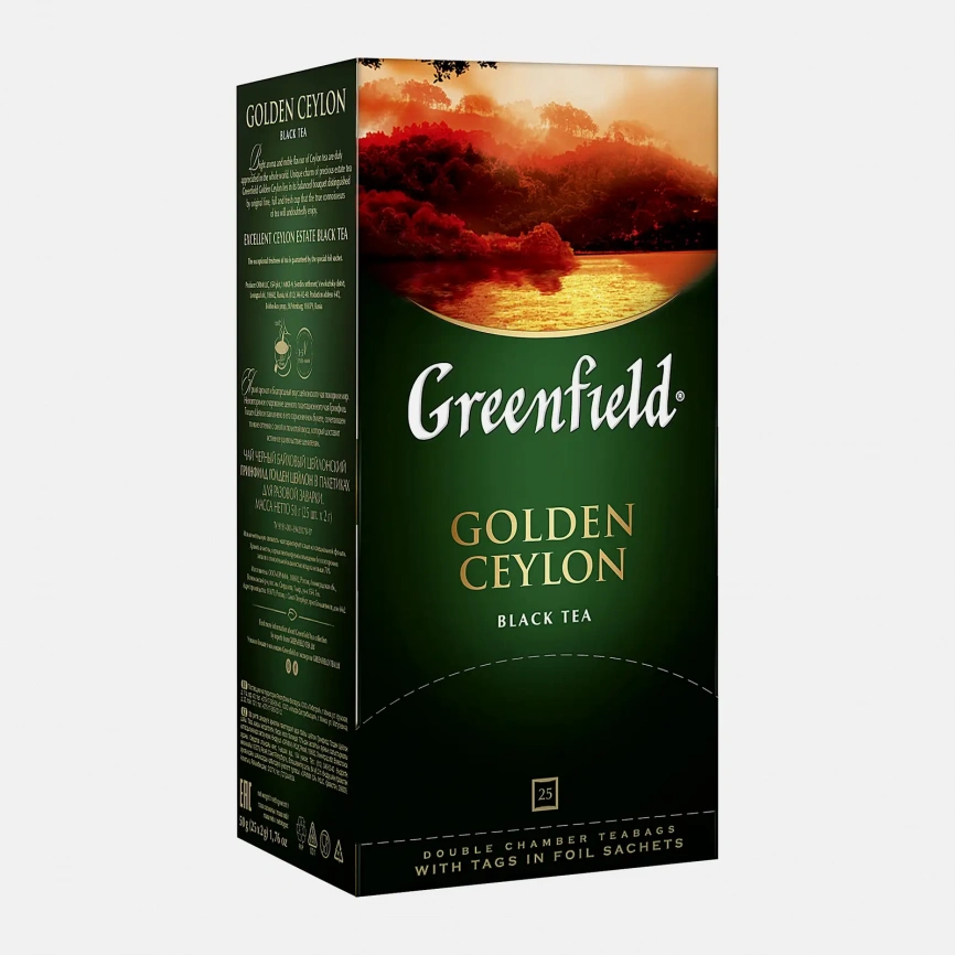 Чай черный Greenfield Golden Ceylon 25пак фото 3