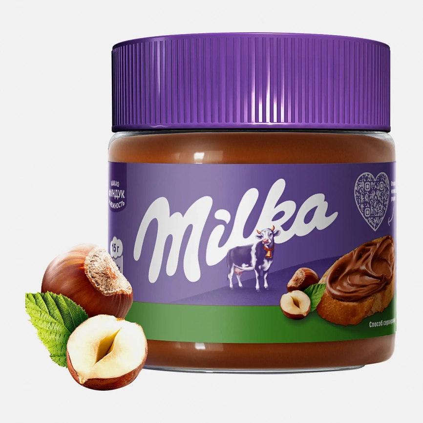 Паста Milka ореховая с какао 180г фото 1