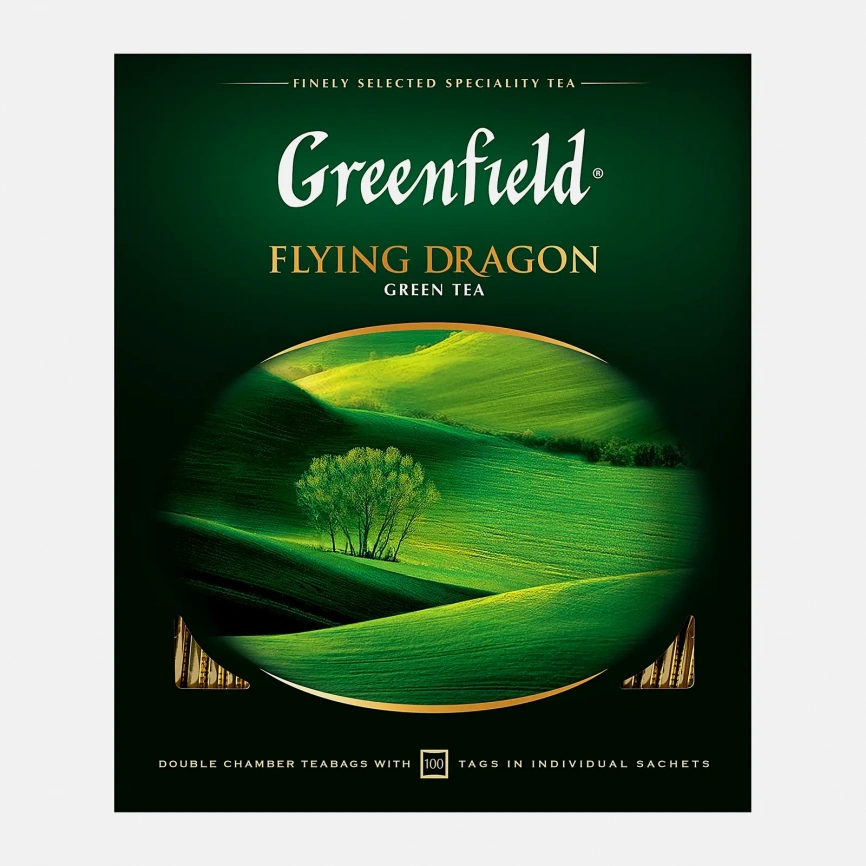 Чай зеленый Greenfield Flying Dragon 100пак фото 1