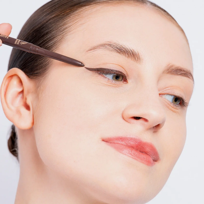 Гелевый карандаш для глаз Holika Holika Wonder Drawing 24HR Autoeyeliner 02 Brown коричневый фото 5