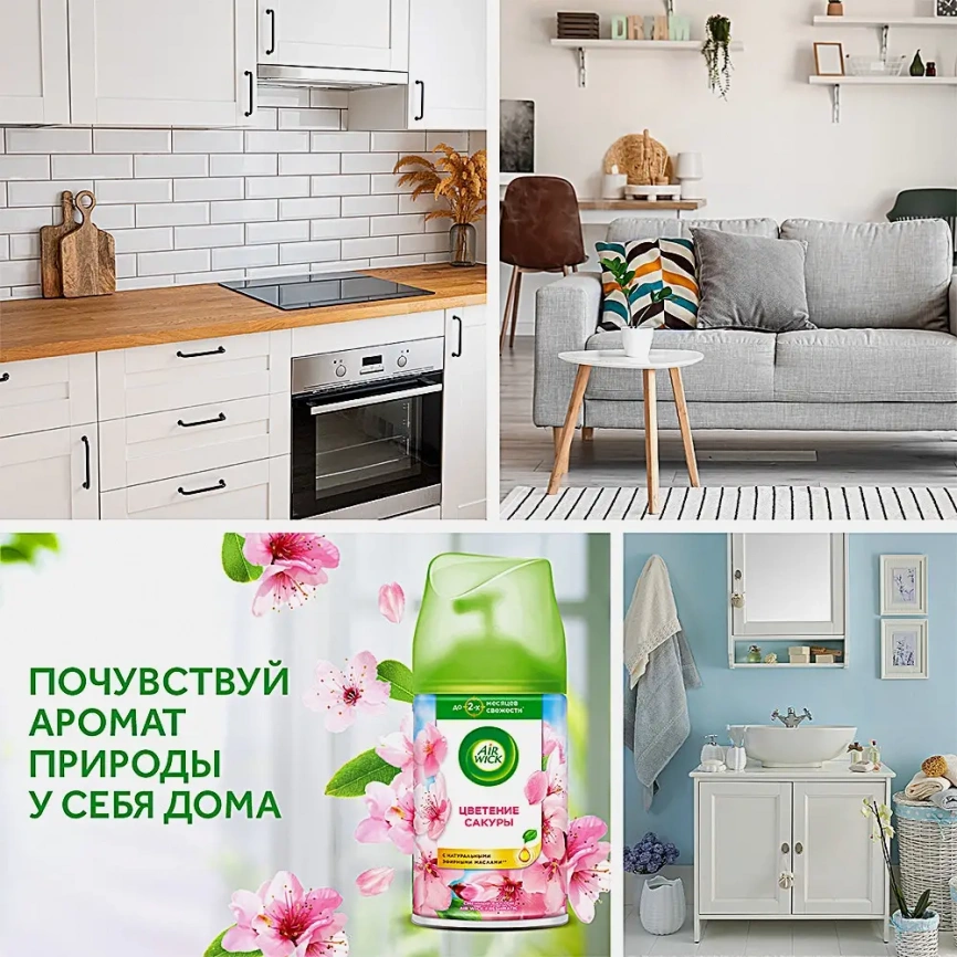 Освежитель воздуха Цветущая сакура Air Wick 250мл фото 3