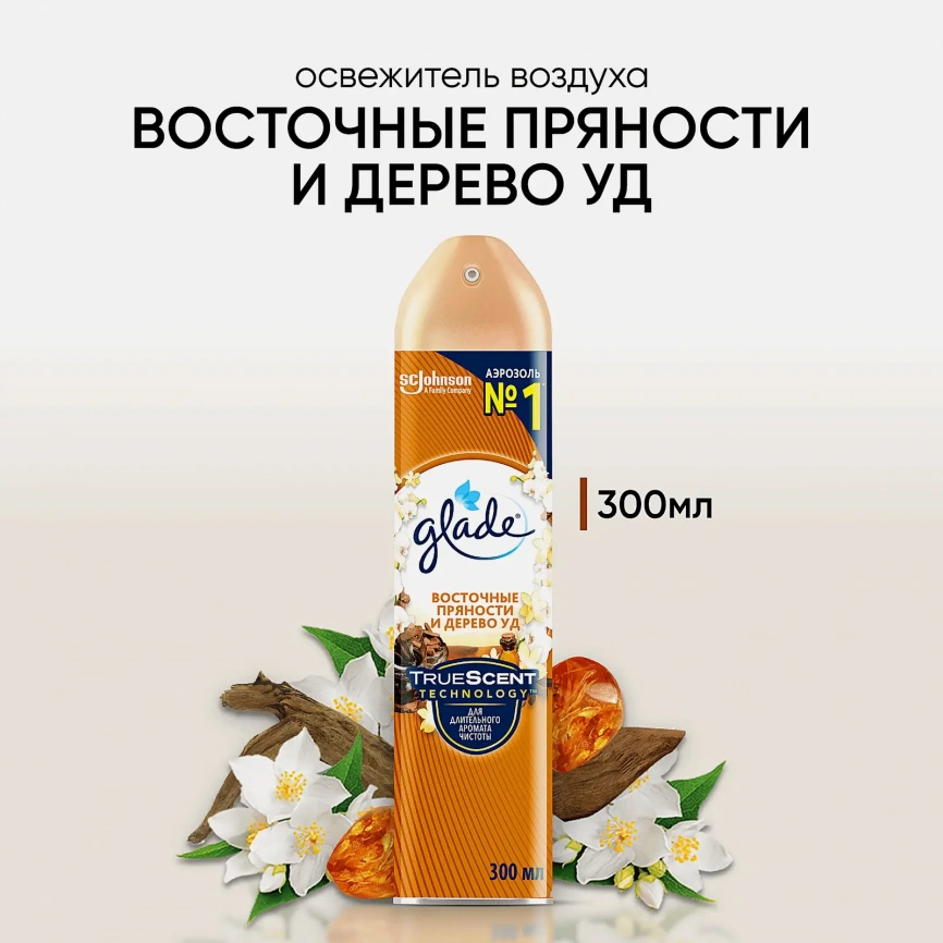 Освежитель воздуха Glade Восточные пряности и дерево Уд 300мл фото 2