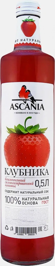 Напиток Ascania клубника 500мл фото 1