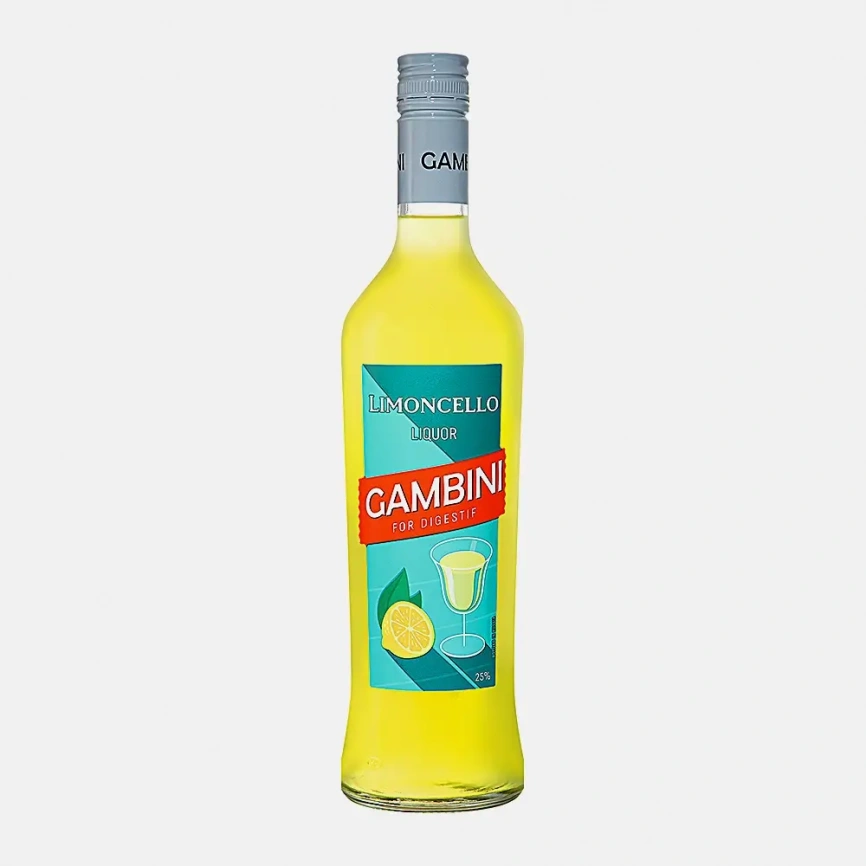 Ликер эмульсионный Gambini Limoncello 25% 700мл фото 1