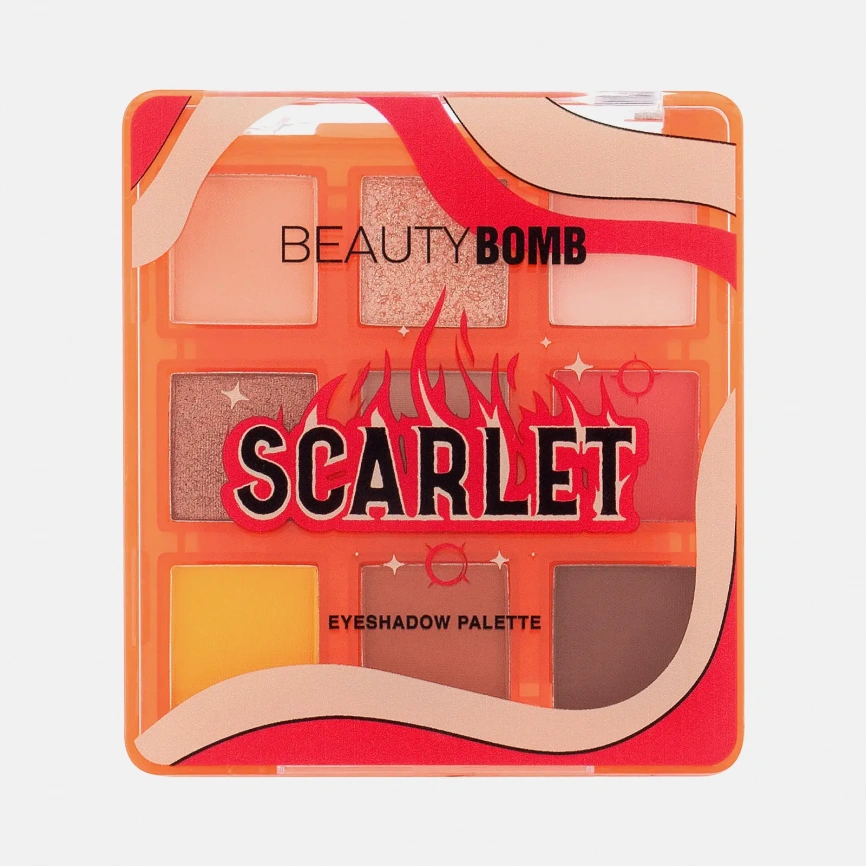 Палетка теней для век Scarlet тон 01 Beauty Bomb фото 1