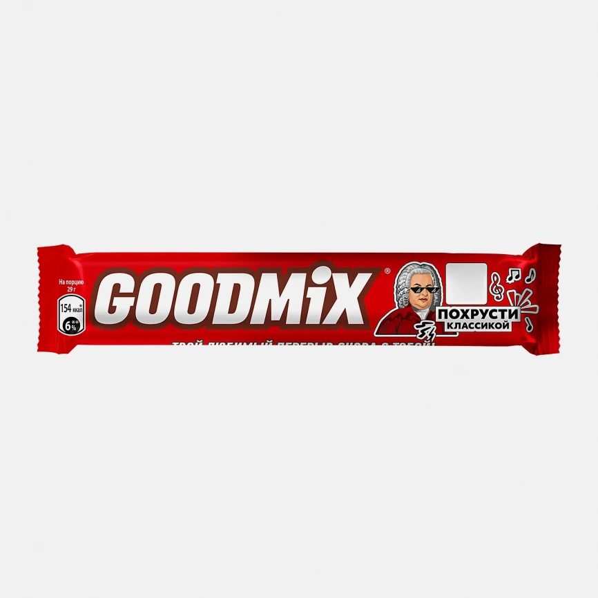 Батончик шоколадный с хрустящей вафлей Goodmix 29г фото 1