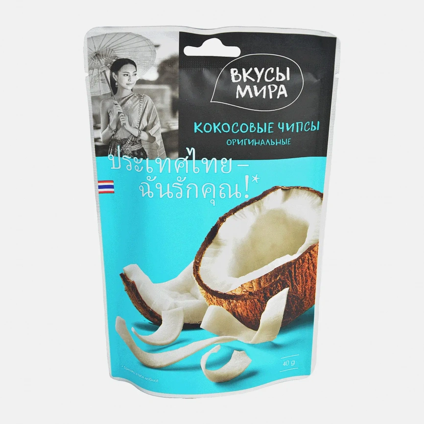 Чипсы Вкусы мира кокосовые 40г фото 1