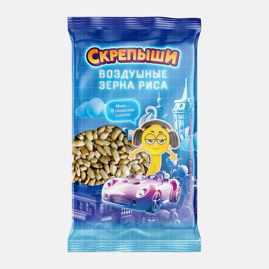 Воздушный рис Скрепыши в сахарном сиропе 30г фото 1