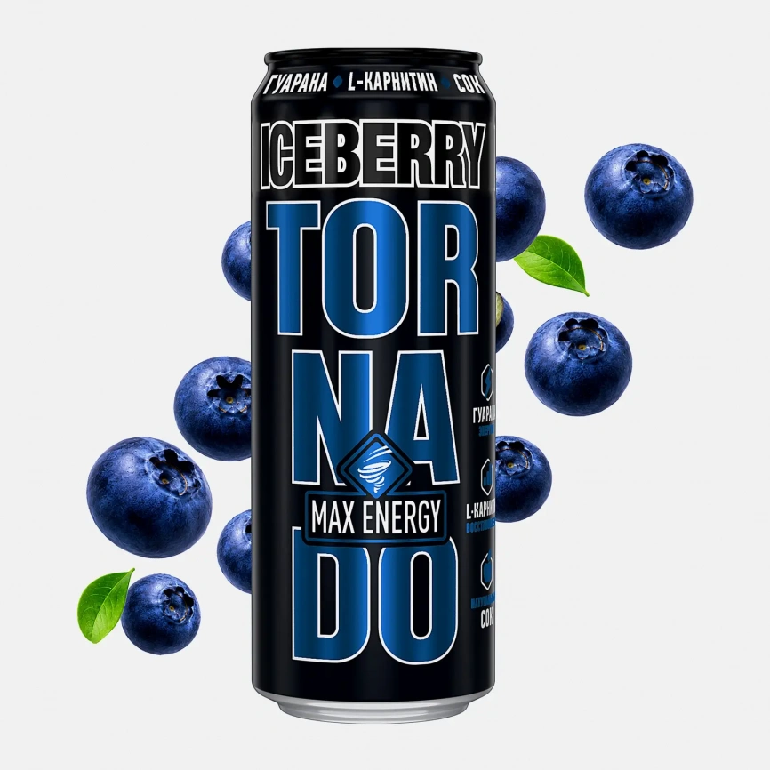 Энергетический напиток Tornado Max Iceberry 450мл фото 4