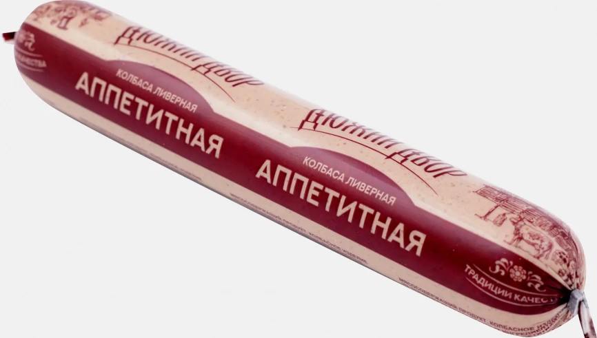 Колбаса Дюжий двор Аппетитная ливерная 500г фото 1