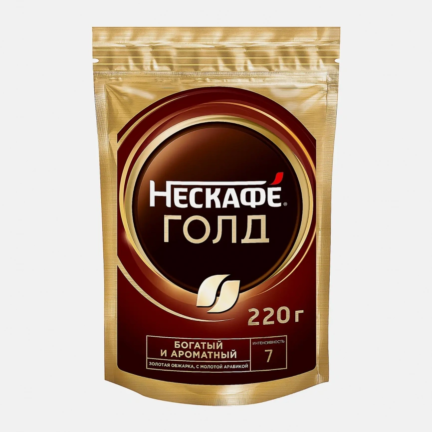Кофе растворимый Нескафеголд 220г фото 2
