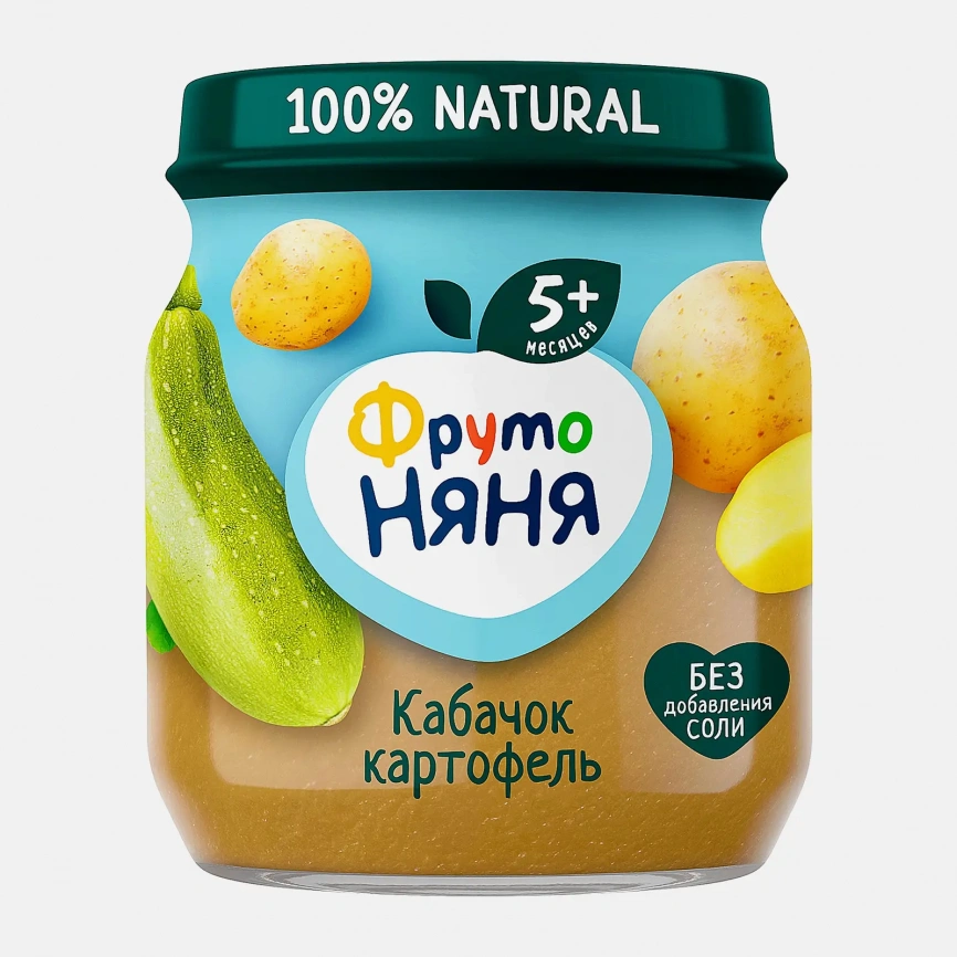 Пюре Фрутоняня Кабачок картофель с 5 месяцев 110г фото 1
