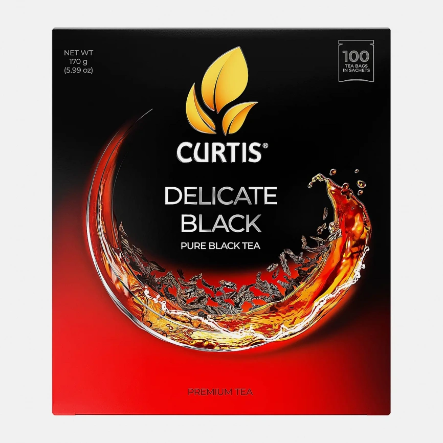 Чай черный Curtis Delicate Black 100саше 170г фото 1