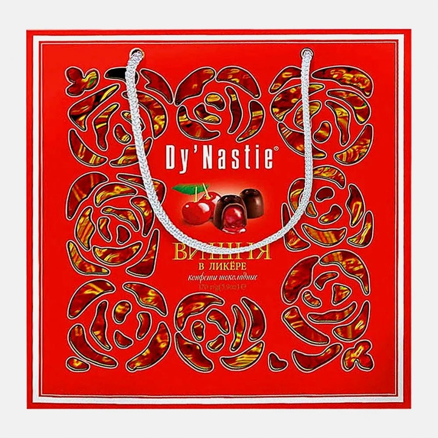 Конфеты шоколадные Малина-маскарпоне/Вишня в ликере Dy Nastie 170г в ассортименте фото 3